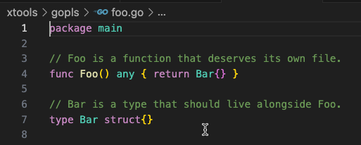 После: новый файл основан на имени первого символа